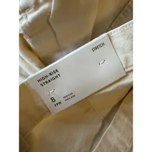 American Eagle Womens Cream High Rise Straight Leg Carpenter Pants Size 8 29W thumbnail 5