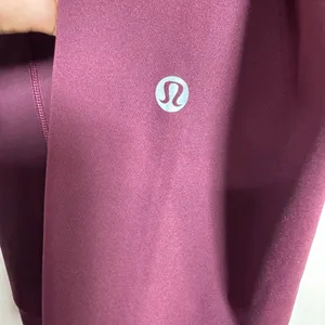 Lululemon fast & free tight 25" Pocket‎ Leggings Burgundy Women's Size 6 thumbnail 5