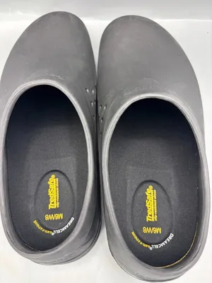 TredSafe Clogs Unisex M6/W8 Black Rubber Oil Slip Resistant Casual Round Toe thumbnail 5