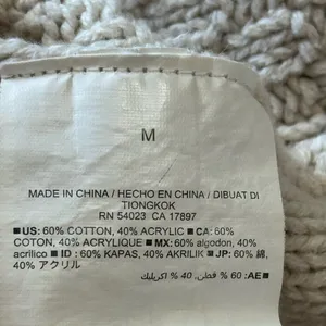 Old Navy Cable Knit Crewneck Tunic Sweater – Cream / Oatmeal (Size M) thumbnail 5