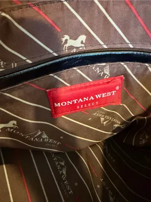 Montana West M West Black Embossed Floral Western Tote Shoulder Bag Purse thumbnail 10