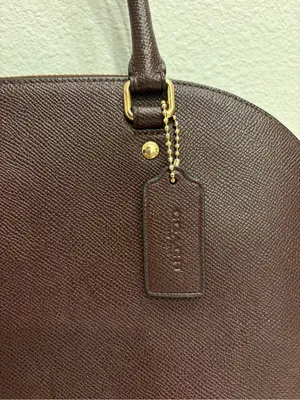 Coach F 57524 Crossgain Leather Satchel Blush Handbag Brown Leather EUC thumbnail 3
