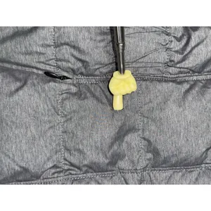 THE NORTH FACE Women's 550 Goose Down Hooded Zip Quilt Puffer Gray Coat Size S thumbnail 6