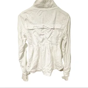 Lululemon Womens Size 6‎ White Cinched Waist Inner Peace Athletic Jacket thumbnail 6