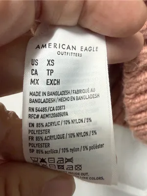 American Eagle Outfitters Dusty Rose Cable Knit V-Neck Sweater Vest thumbnail 4