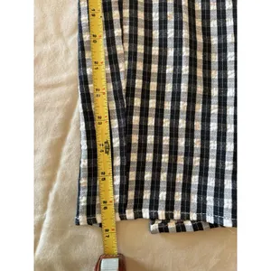 Hayden Los Angeles Black/White Gingham Pants Size Large Elastic Waist Preppy thumbnail 6