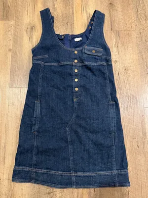 Anthropologie Pilcro Denim Snap-Front Mini Dress XXS thumbnail 4