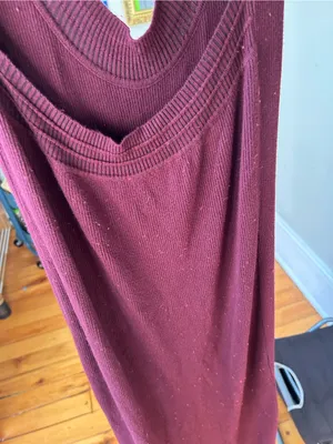 ☀️3/25 Free People Intimately Free All About Slip Knit Ribbed Dress large no bra thumbnail 7