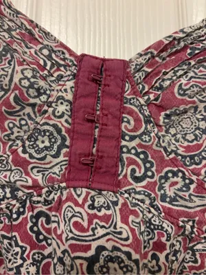 Billabong Purple and Black Paisley Spaghetti Strap Sundress thumbnail 2