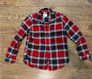 American Eagle Long Sleeve Flannel Shirt thumbnail 1