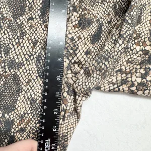 Free People We The Free Snakeskin Skinny Jeans Womens Size 28 Brown Animal Print thumbnail 5