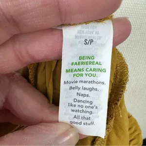 Aerie Size S Mini Skirt‎ Sweet N’ Silky In Honey Ruffle Layers Satin Elastic NEW thumbnail 9