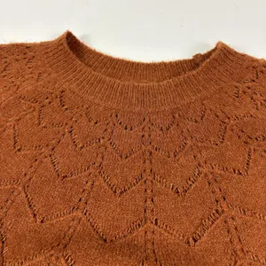 ASTR The Label Sweater Womens Medium Brown Acrylic Nylon Wool Crew Neck Pullover thumbnail 2