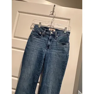 Madewell Kick Out Full Length Jeans Light Indigo‎ Blue Mid Rise Flare Size 24 thumbnail 2