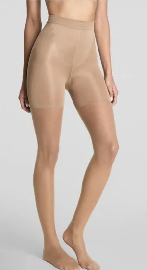Spanx Womens High-Waisted Full Length Mid Thigh ShapingSheers Nude Sz C NEW NIB thumbnail 1
