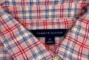 Tommy Hilfiger | Women’s Long Sleeve Plaid Pattern Button Down Blouse Top Sz S/P thumbnail 4