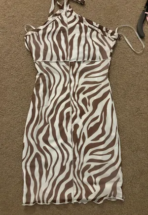 Princess Polly Tiger Striped Dress thumbnail 1