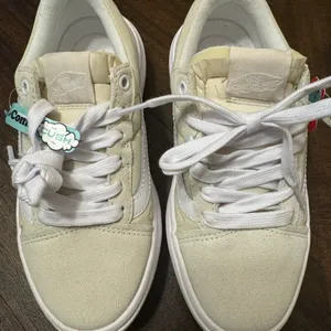 New Vans Shoes M3.5 W5 Old Skool Comfy‎ Cush Over Sand Ivory Casual Platform thumbnail 2