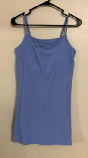 Old Navy Active PowerSoft Cami Dress Women’s L Blue Built In Bra thumbnail 1