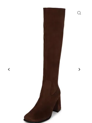 Jeffrey Cambell Hot Lava -K2 Knee-high stretch boot, Brown Suede, Size 10, NWT thumbnail 3