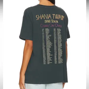 NWOT Shania Twain Come On Over 1988 Tour Merch Tee in Vintage Black DAYDREAMER thumbnail 3