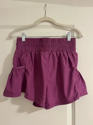 workout shorts Purple thumbnail 2