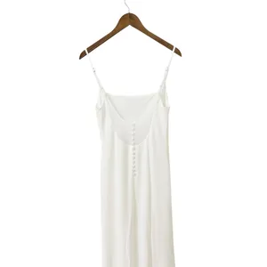 Lulus Blessed Romance White Sleeveless Button Back Mermaid Maxi Dress size XL thumbnail 6
