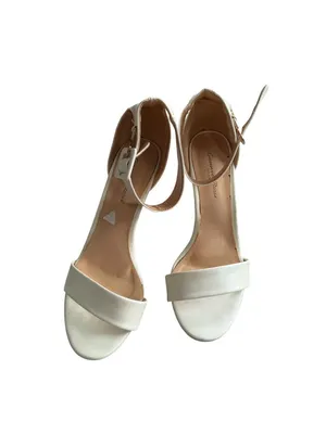 GIANVITO ROSSI White Leather Ankle Strap Heels Size 40 / US 10 thumbnail 10