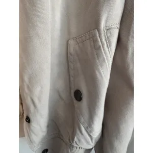 For The Republic Bomber Jacket Small Beige Snap Front thumbnail 3
