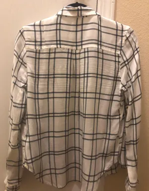 Forever 21 Black And White Flannel thumbnail 2