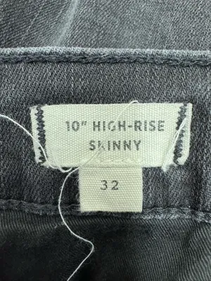 Madewell Black Button Fly 10” High-Rise Skinny Jeans Size 32 thumbnail 7