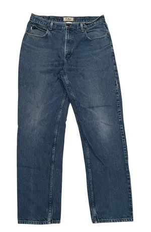 L L Bean Relaxed Fit Mens Jeans 35x34 thumbnail 1