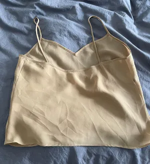Spaghetti Strap Tan Blouse thumbnail 6
