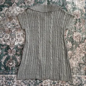 Croft & Barrow Short Sleeve Cardigan L Brown Cable Knit Sweater Boho Grandma Y2K thumbnail 3