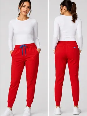 FIGS Tansen Jogger Scrub Pants Red Size S Technical Collection Medical thumbnail 2