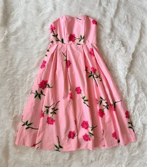 Pink Floral Dress XS thumbnail 1