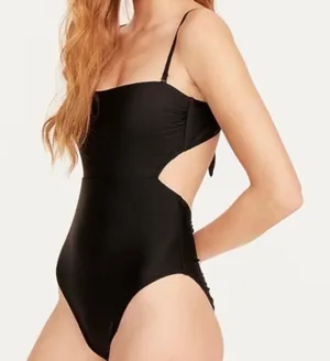 NWT J.Crew Cutout Tie-Back One-Piece Swimsuit | Chic Resort Swimwear thumbnail 1