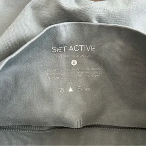 SET Active X Revolve Sculptflex Seamless High Rise 7/8 Leggings Matcha Green S thumbnail 5