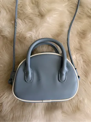 ZARA Mini Crossbody Bag in Light Blue thumbnail 3