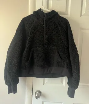 Lululemon Black Sherpa 1/4 zip thumbnail 1