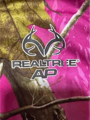 Realtree AP Pink Camo Hoodie Jacket L/G 12-14 Girls Hunting thumbnail 3