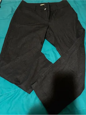 Loft women’s dark charcoal casual linen pants curvy size 2 thumbnail 1