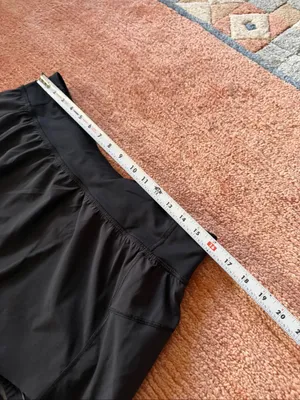 Lululemon Black Mini Athletic Skort Built-In Shorts Side Pockets Estimated L thumbnail 4