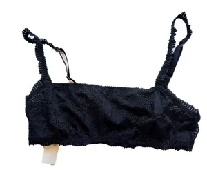 Aerie NWT Lace Mesh Bralette Bra Black Size Small S NEW thumbnail 1