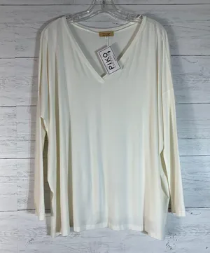 Piko The Perfect  V-Neck Tunic Top size M thumbnail 1