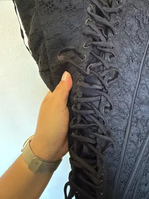 House of CB solaine Black lace Corset maxi dress thumbnail 12