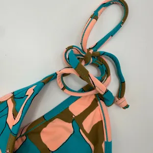 Volcom Bikini Bottom SZ Medium New Wave Brown Abstract Boho Surf Skater Swim NEW thumbnail 11