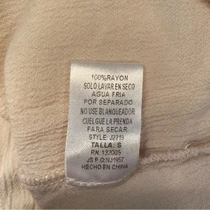 Entro Cream Tie Front 3/4 Sleeve Blouse thumbnail 6