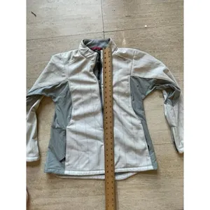 Soucony Light Gray Fleece-Lined Winter Jacket with Zip Pockets‎ Size L thumbnail 4