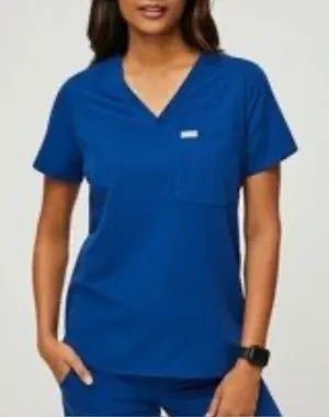 Figs XXS technical Catarina Scrub Top Dark Harbor V-Neck Womens blue thumbnail 1